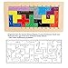 Wooden Pentominoes Puzzle Games - Family Board Games for Kids and Adults- Tangram Geometry Math Pattern Blocks Toys for 6 Years Montessori Learning Toys - Smart IQ Math Brainteaser Puzzle