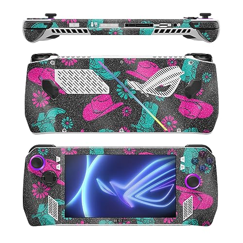 Image of MightySkins Glossy Glitter Skin Compatible with Asus ROG Ally - Neon Cowgirl | Protective, Durable High-Gloss Glitter Finish | Easy to Apply