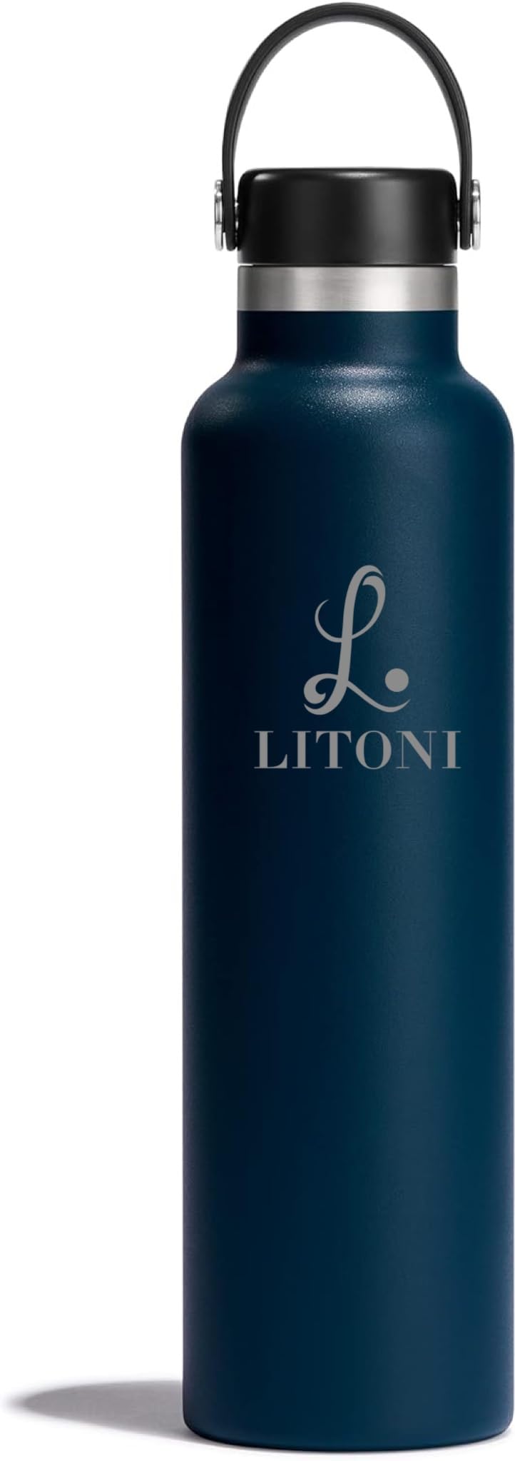 750ml Stainless Steel Water Bottle | Double walled Standard Mouth Thermos Flask - 25oz Vacuum Insulated Sports Bottle for Kids, Men & Women, Work, Gym, Travel