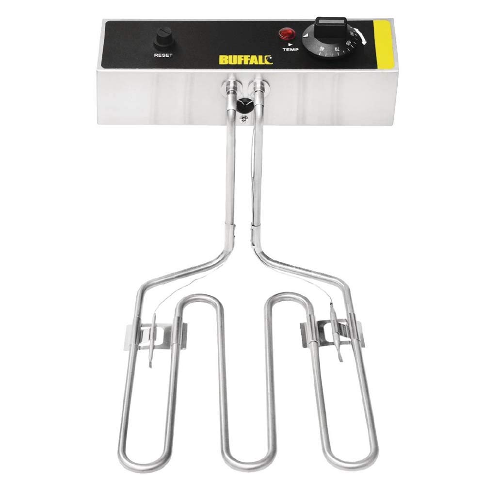 Buffalo Tête de friteuse complète en acier inoxydable AJ186 pour imprimante L484 L485, 350 mm x 285 mm x 280 mm