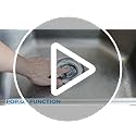 zaa Kitchen Sink Drain Strainer - Kitchen Sink Stopper,Stainless Steel Kitchen Drain Plug & Sink Installation Parts with Anti-Clogging Basket, Fit US Standard 3-1/2'' Sink Drain Hole