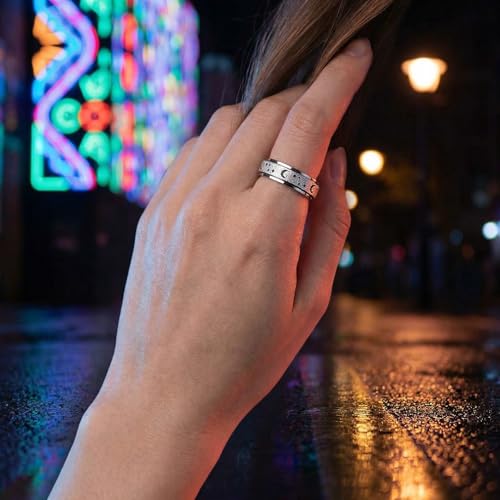 Bague rotative brillante pour adulte un bijou symbole de sérénité