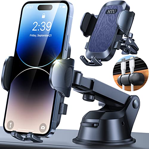 2024 Ultimate Car Phone Mount【80+LBS Strongest Suction & Military-Grade】【Patent & Safety Certs】 Cell Phone Holder Truck Stand for Dashboard Windshield Vent for iPhone 15 Pro Max 14 13 Samsung, Black