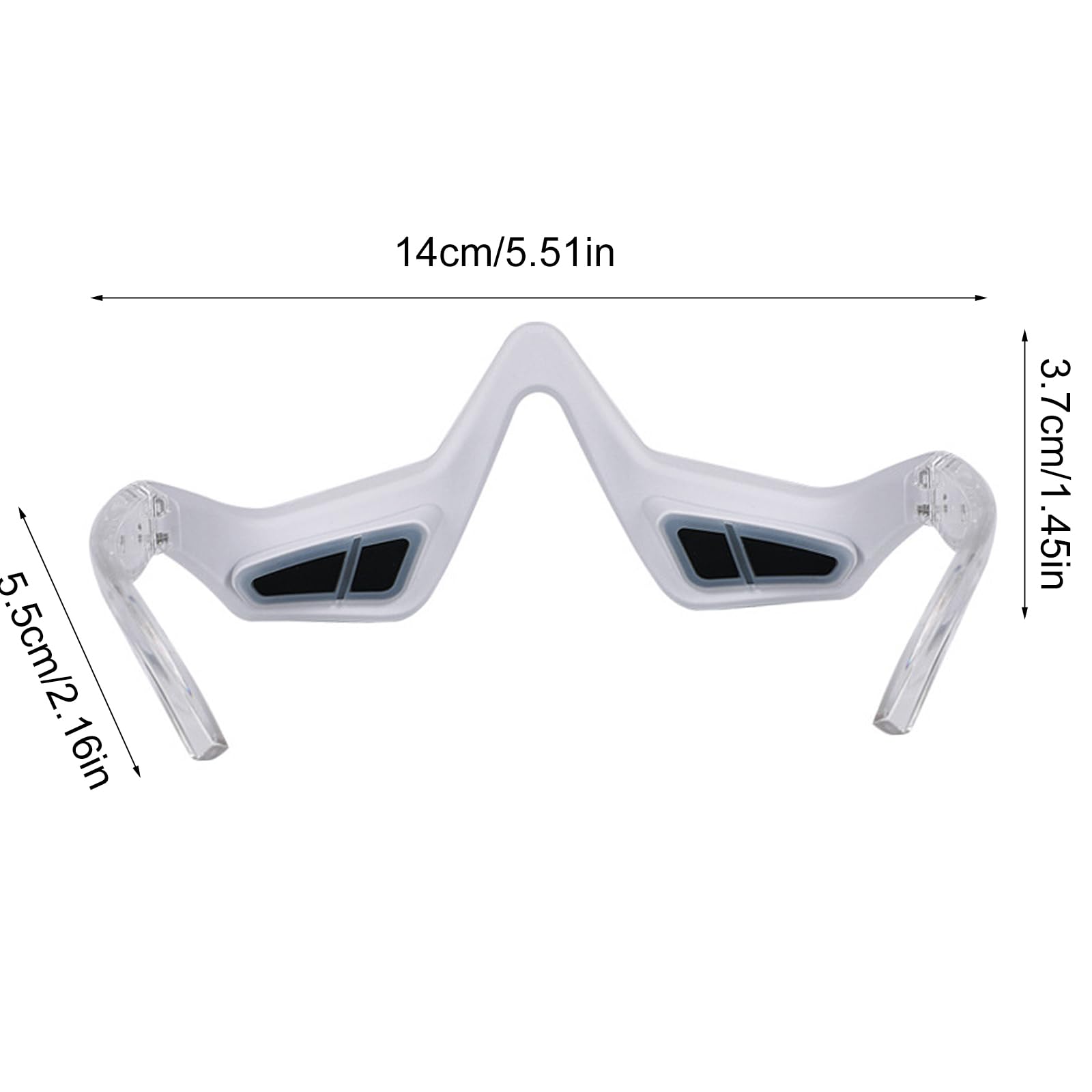 Eye Light Therapies Glasses 3D Eye Massager Microcurrent Eye Beauty Device Eye Bag Remover Eye Glasses Massager