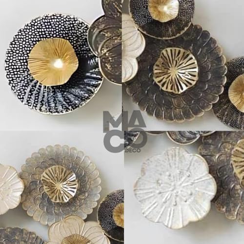Image of MACODECO Big Metal Wall Art - Elegant Wall Decor for Living Room - Sophisticated home Decor Items - Quality Wall Decor Items for Living Room, bedroom, kitchen, office, cafes, restaurants