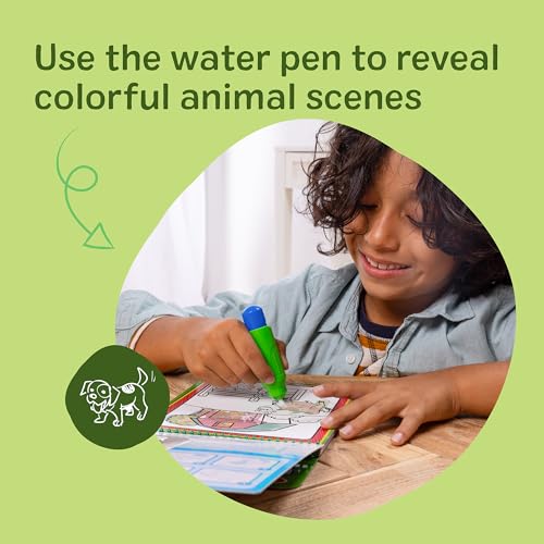 Image of Melissa & Doug On the Go Water Wow! Mess Free Coloring Book, Reusable Water-Reveal Activity Pad, Animals, Travel Toys, Party Favors, For Toddlers & Kids Ages 3+ - FSC Certified (Pack of 6)