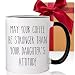 CATABUBU May Your Coffee Be Stronger Than Your Daughter's Attitude Mug for Mom Dad, Novelty Birthday Christmas Gifts for Dad Mom Grandma Grandpa, Funny Sarcastic Mug Gift for Wife from Husband
