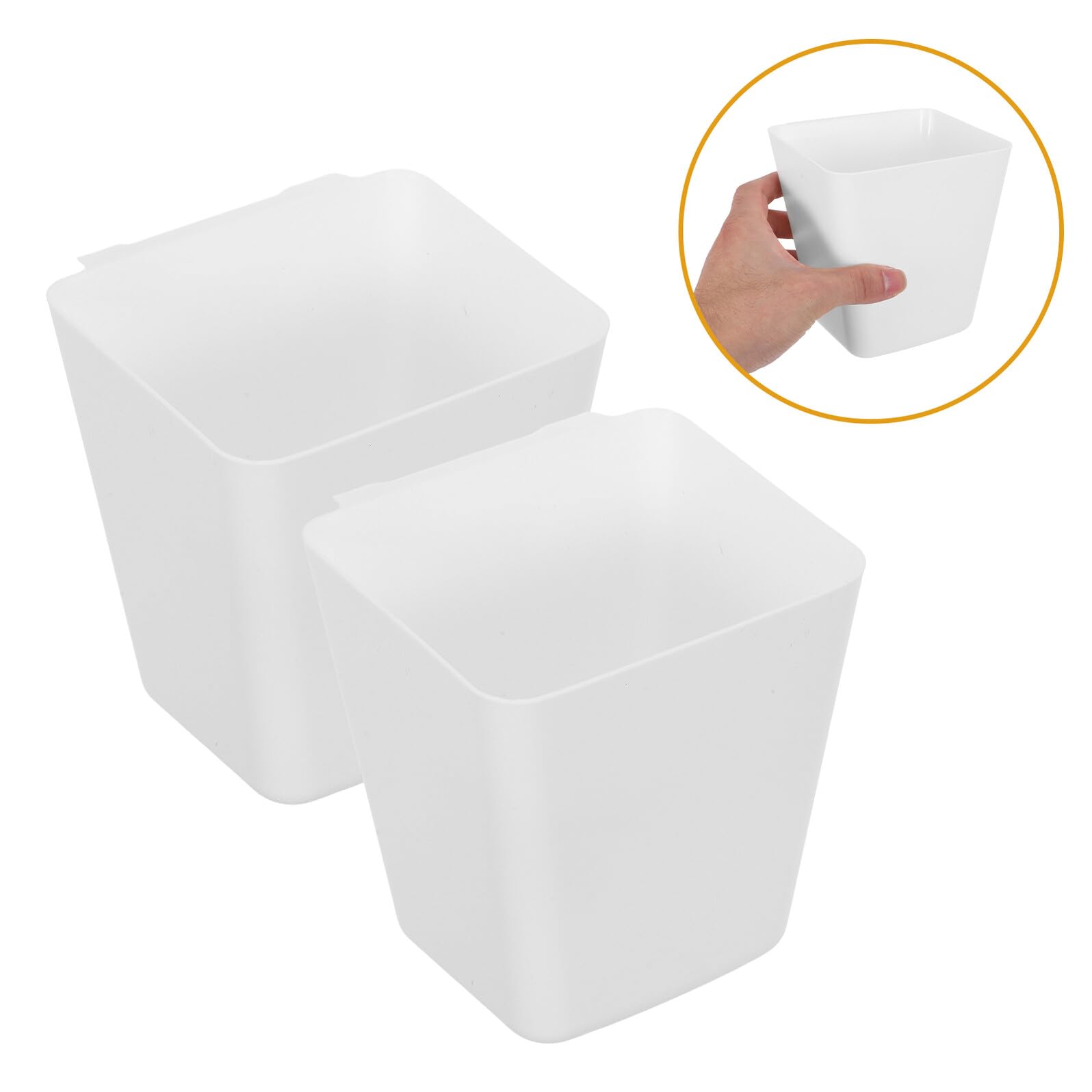 Cabilock Set 6 Ganci per Mensole con Organizer Portaoggetti in Plastico e Metallo, Scatole Quadrate per Pannelli Forati, Facile Assemblaggio senza Attrezzi per Casa e Armadio