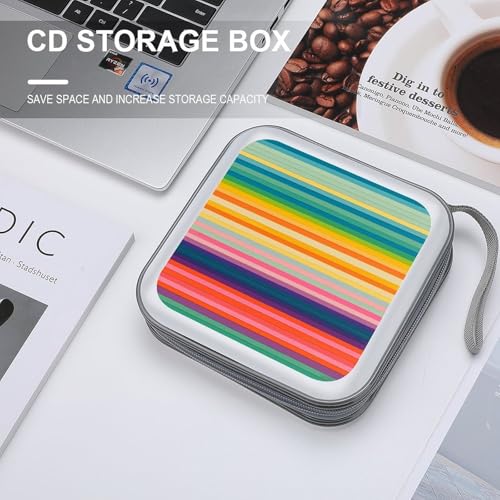 Pochette CD DVD 40 compartiments en plastique rigide multicolore - 4
