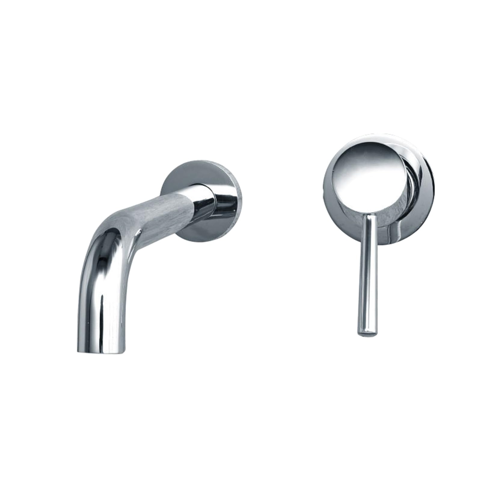 Grifos Monomando para Lavabo Grifo de latón Cromado Pared 20 cm Cocina y baño con Estilo diseño Moderno.