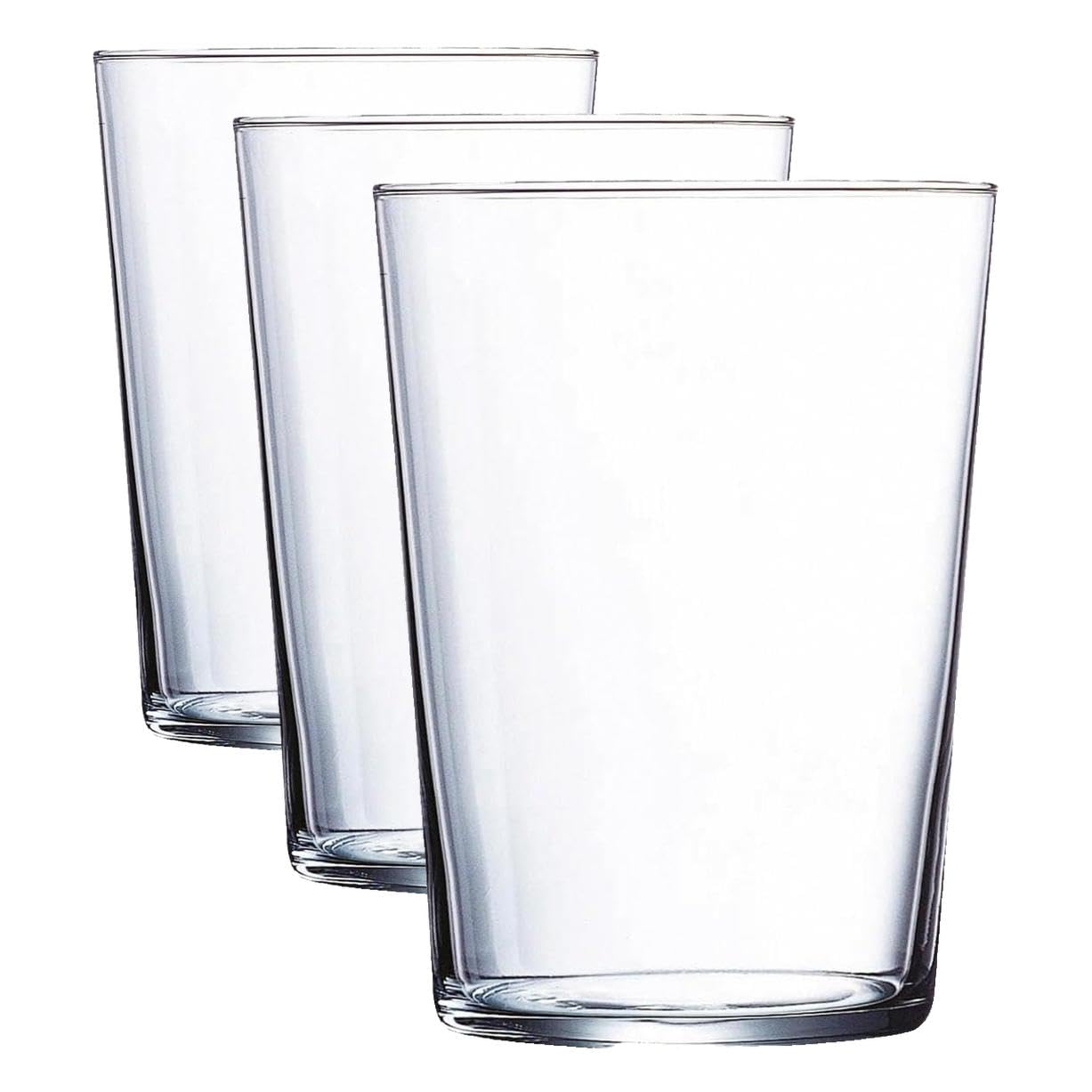 Verres hauts Arcoroc Cidre Eco en verre transparent de 50 cl ultra résistant | Lot de 3 boîtes