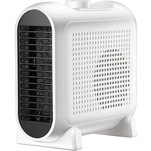 Heizlüfter Hightech-PTC, Mini Keramik Heizlüfter Heizstrahler, DREI Leistungsstufen, Energiesparender Betrieb, Mit Überhitzungsschutz, Für