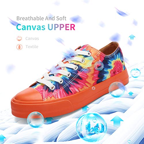 Image of Obtaom Unisex Canvas Shoes Low Top Fashion Sneakers Slip on Walking Shoe