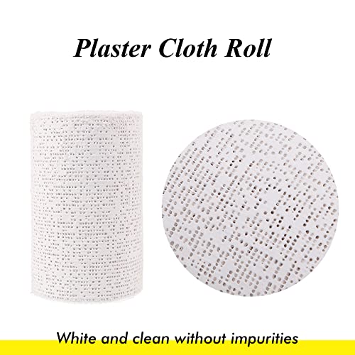Image of 8 Pack 4'' x180'' Plaster Cloth Rolls, 500 GSM Strip Gauze Bandages | for Craft Projects, Mask Making, Belly Casts, Body Molds
