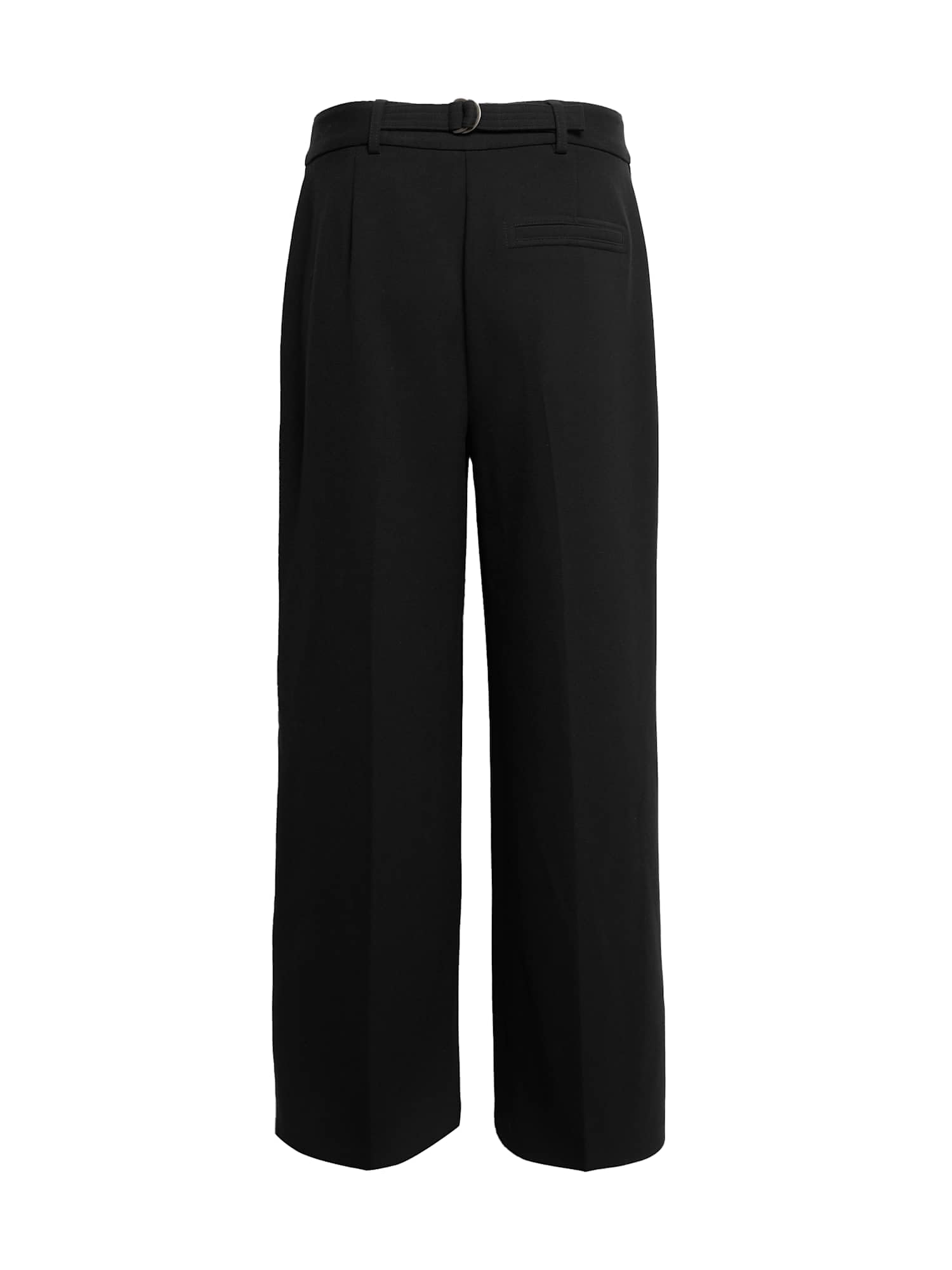 Marks & Spencer Pantalon Coupe Large en crêpe avec Patte Noir UK 20 (EU 48)
