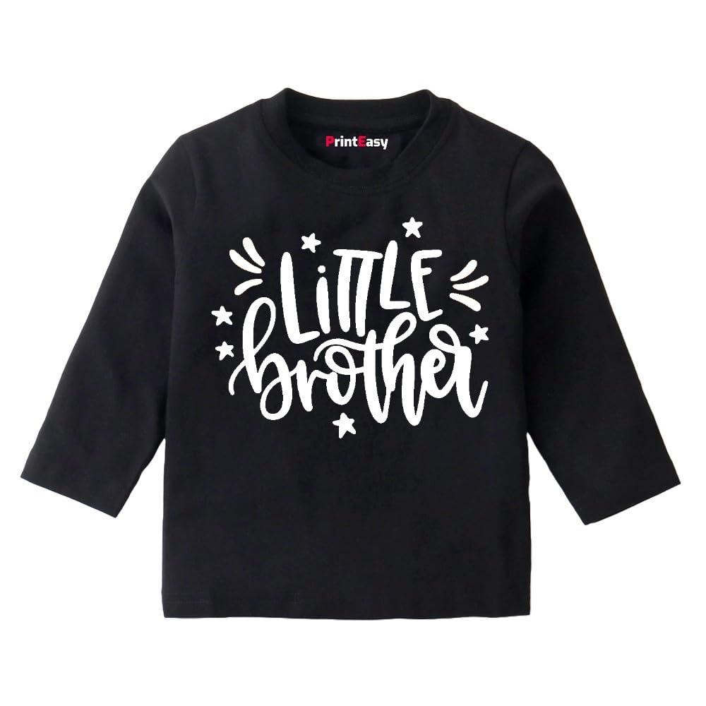printeasy � Little Brother Cotton Round Neck Long Sleeve Regular Fit Unisex Kids T-Shirt for Boys & Girls (Design-92)-picture-18