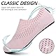 SAGUARO Badeschuhe Damen Wasserschuhe Herren Atmungsaktiv Strandschuhe für Yoga Aquaschuhe Frauen Surfschuhe Männer Sommer Strand Garten Wassersport Surfen Beach Pink 38/39 EU