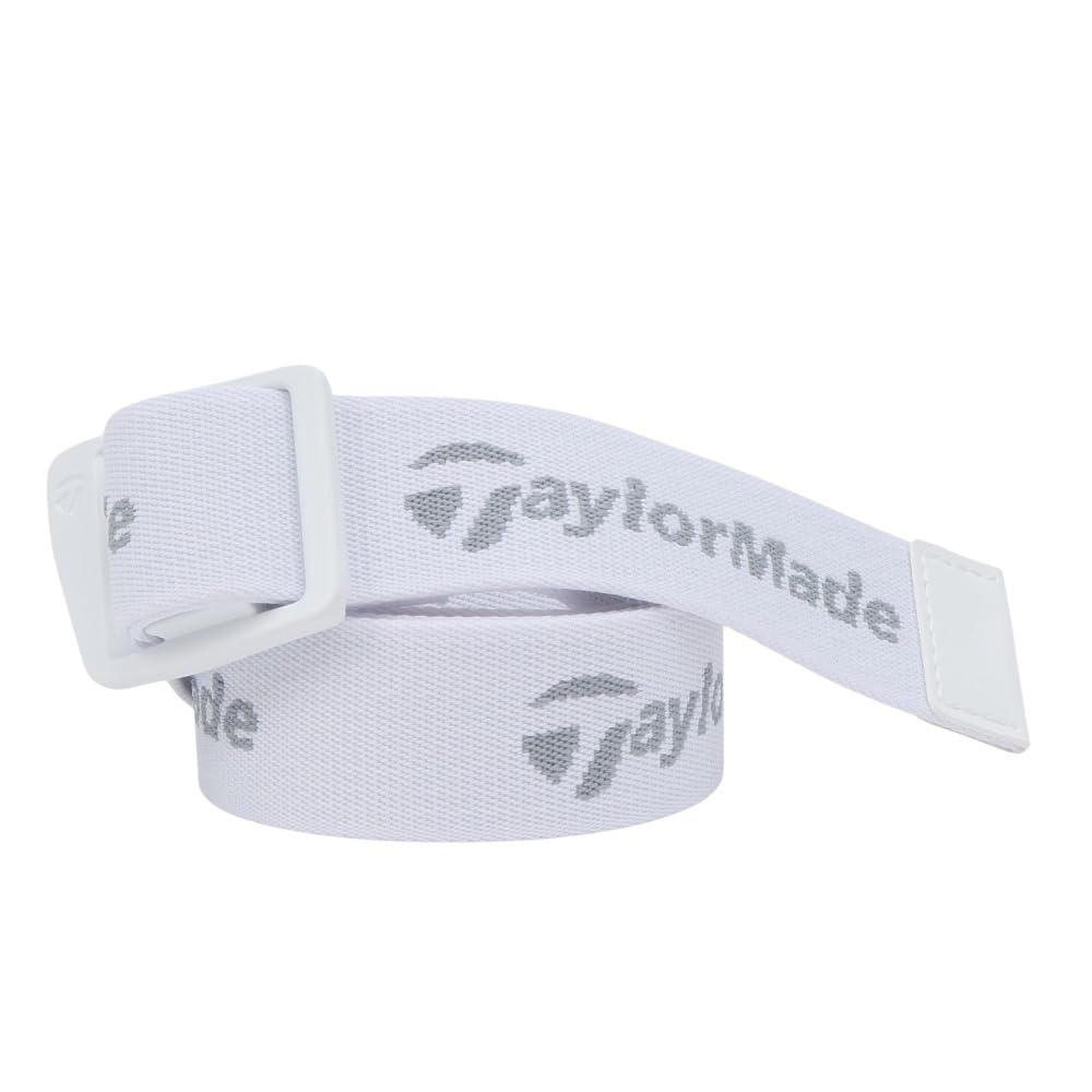 TaylorMade TL348 Men's Belt, white, Free Size