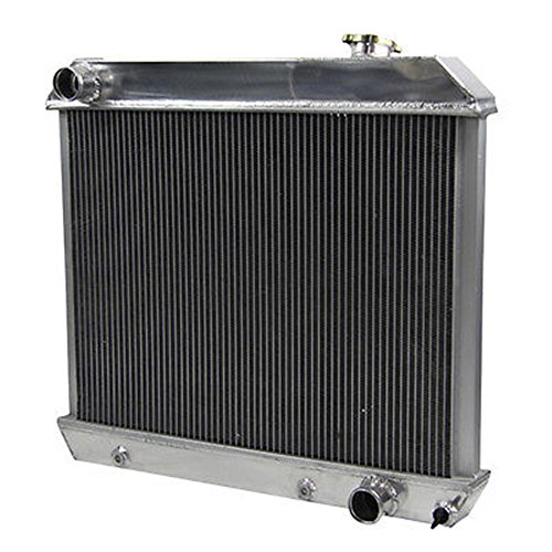 OzCoolingParts 61-66 Chevy GMC C/K-Series Radiator, 4 Row Core Aluminum Radiator for 1961-1966 1962 1963 64 65 Chevy GMC C/K 10 20 30 Trucks Suburban Pontiac Olds V8 - Thumbnail 2