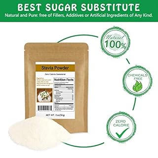 CCnature Stevia Powder Extract Natural Sweetener Zero Calorie Sugar Substitute 2oz