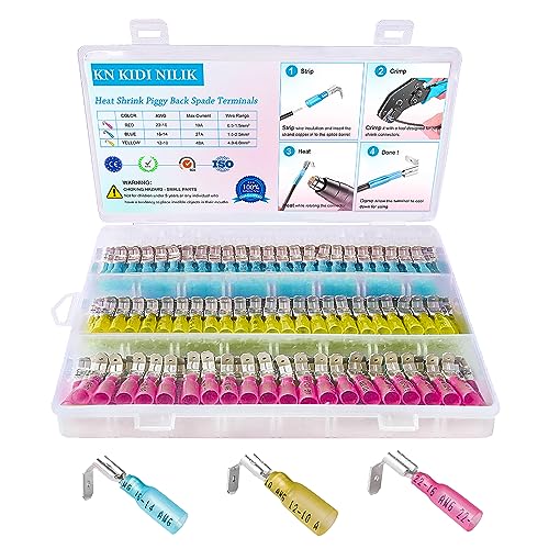 Spade Terminal Vinyl #6 Red 22-18 Gauge-100PK