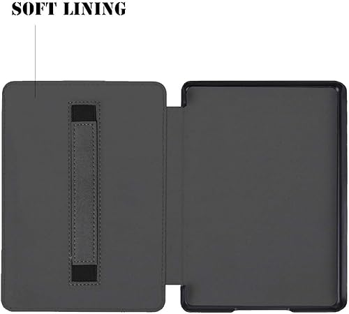 Miniatura 5 de Funda de tela resistente al agua para Kindle Paperwhite (10 generación-2018), funda de piel sintética para lector electrónico, cubierta inteligente