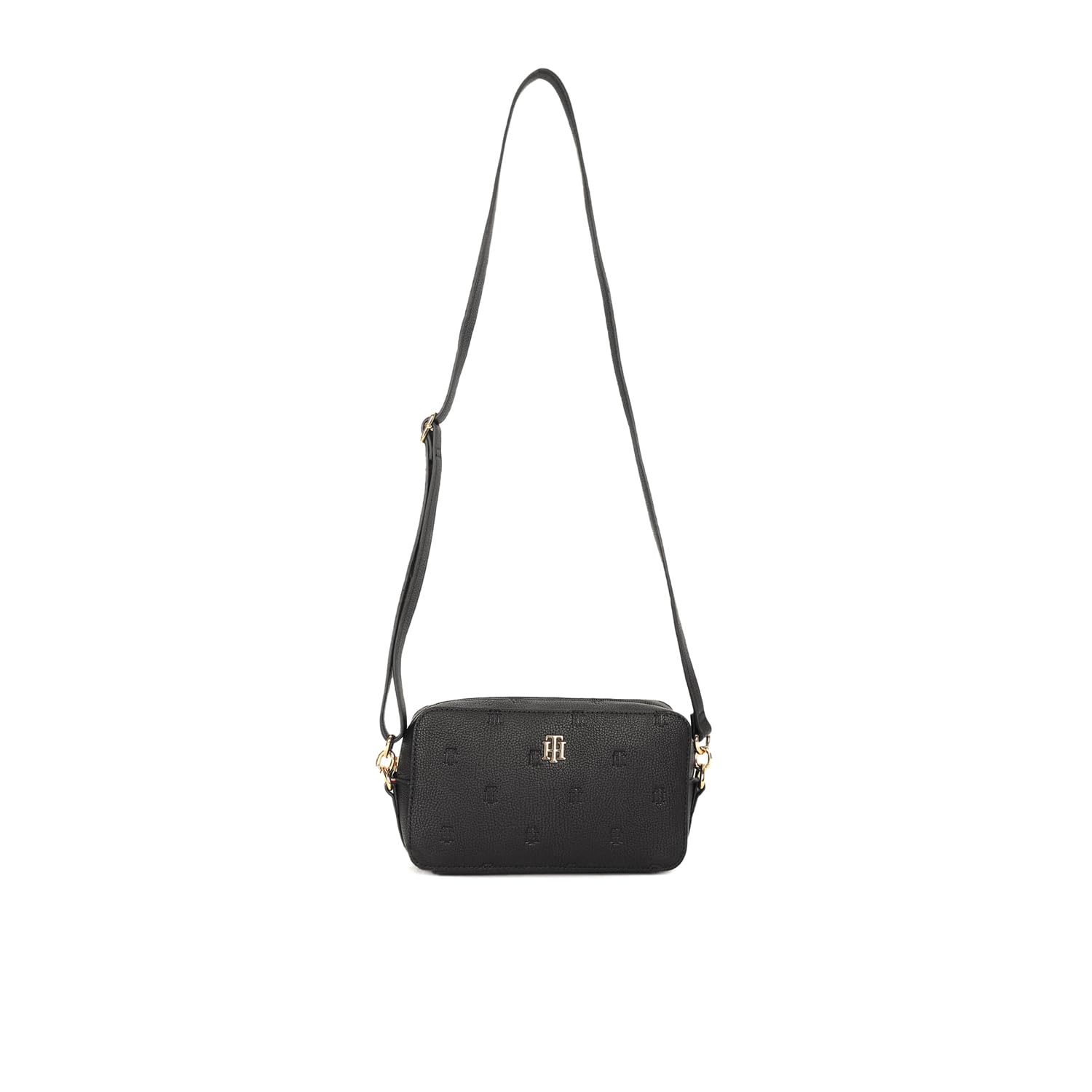Tommy Hilfiger Pu Black Monogram Women Sling Bag (OS) - S24HWBG383 (B0CZ9F5HZY) Amazon Price History, Amazon Price Tracker