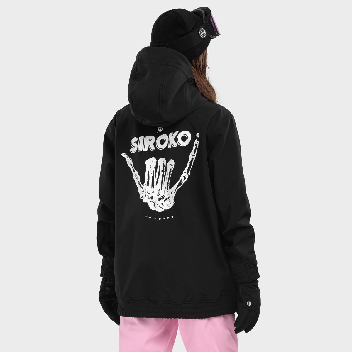 SIROKO Chaqueta para snowboard/esquí esquí y nieve W3-W North Ice Negro