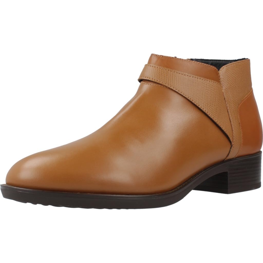 Geox Women's D Felicity BAnkle Boot, Cognac, 4 UK