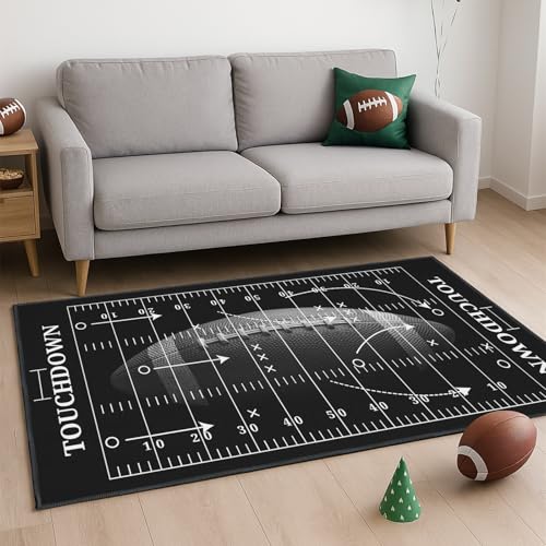 Tapete de fútbol para dormitorio 3'x5' miniatura 3