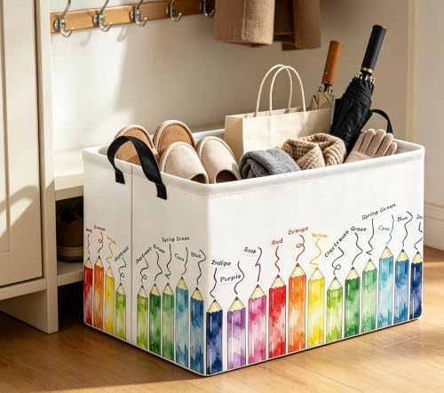Image of Rectangle Storage Bin,Gift Basket,Room Decor(Markers)