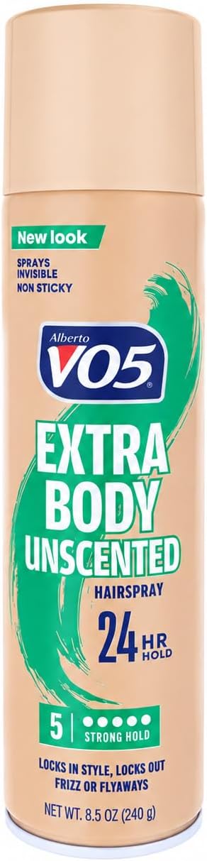 VO5 Crystal Clear Extra Body - Unscented Hair Spray by Alberto for Unisex - 8.5 oz Hair Spray