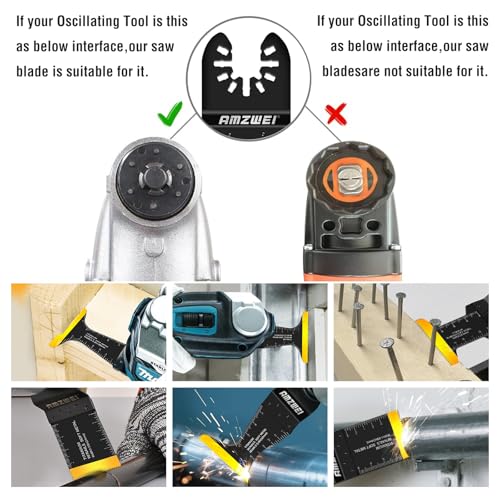 16PCS Titanium Multitool Blades Set – Extra Long Oscillating Saw Blades & Multi Tool Accessories for Wood, Metal, Nails & Drywall Cutting | Universal Compatible with DeWalt, Makita, Dremel and More 5 16PCS Titanium Multitool Blades Set – Extra Long Oscillating Saw Blades & Multi Tool Accessories for Wood, Metal, Nails & Drywall Cutting | Universal Compatible with DeWalt, Makita, Dremel and More - Image 5