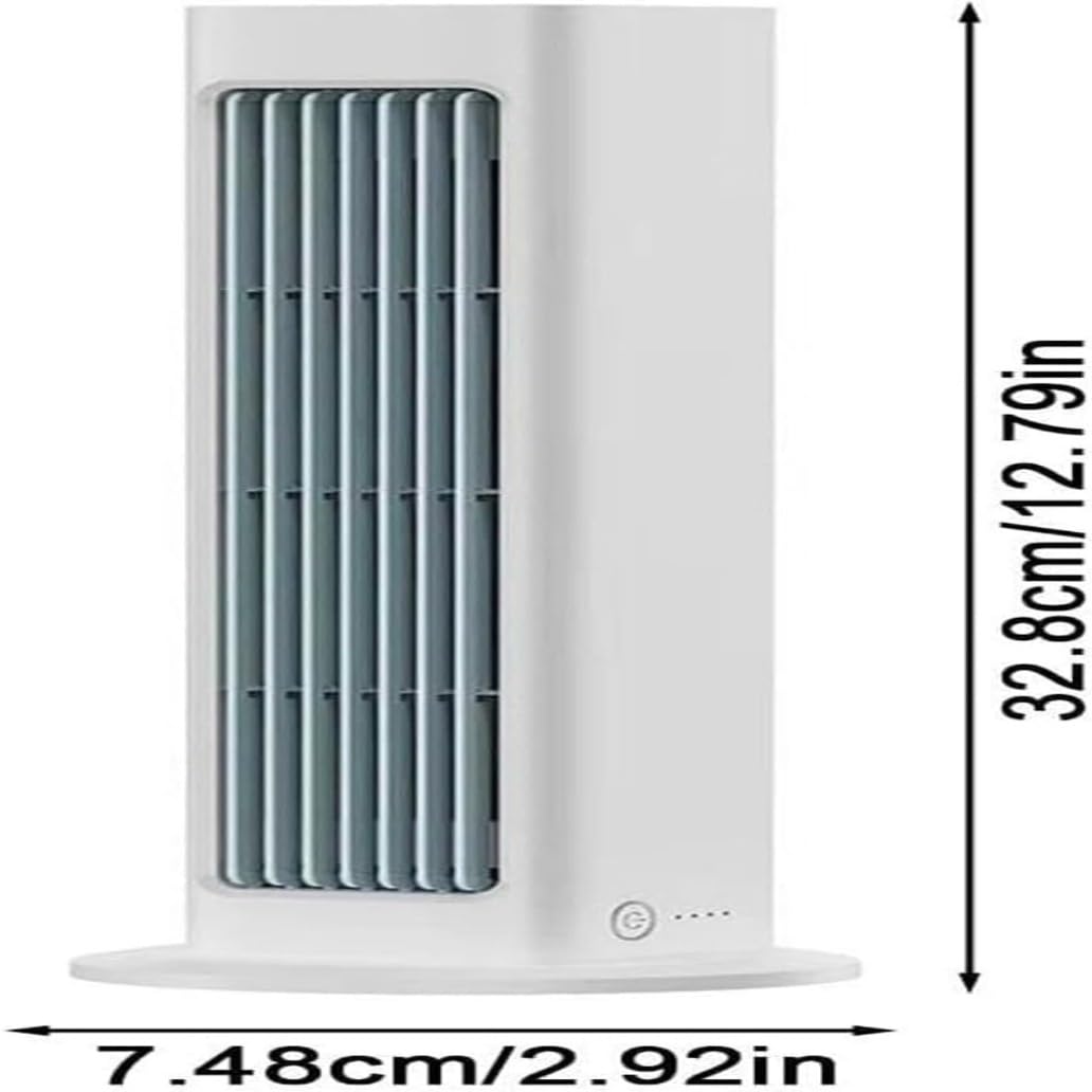 Breezamax, Breeze MAX Air Cooler, Compacto, Ultra Silencioso Y de Bajo Consumo, con Ventilador de Pared con Cabezal de Vibración(Blue)