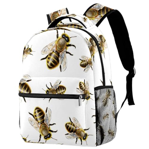 Sac de voyage décontracté au motif bourdon aquarelle artistique unique