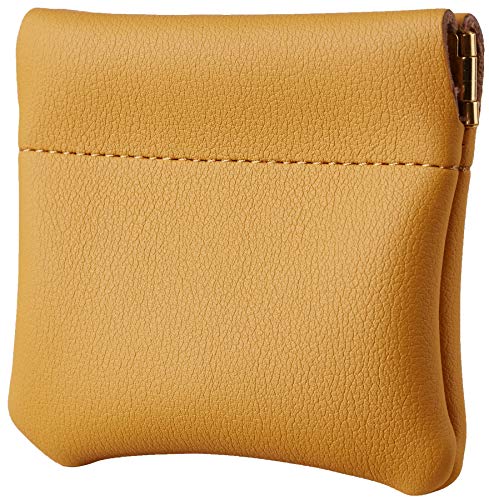 Image of Travelambo Leather Squeeze Coin Purse Pouch Change Holder For Men & Women 2 pcs set