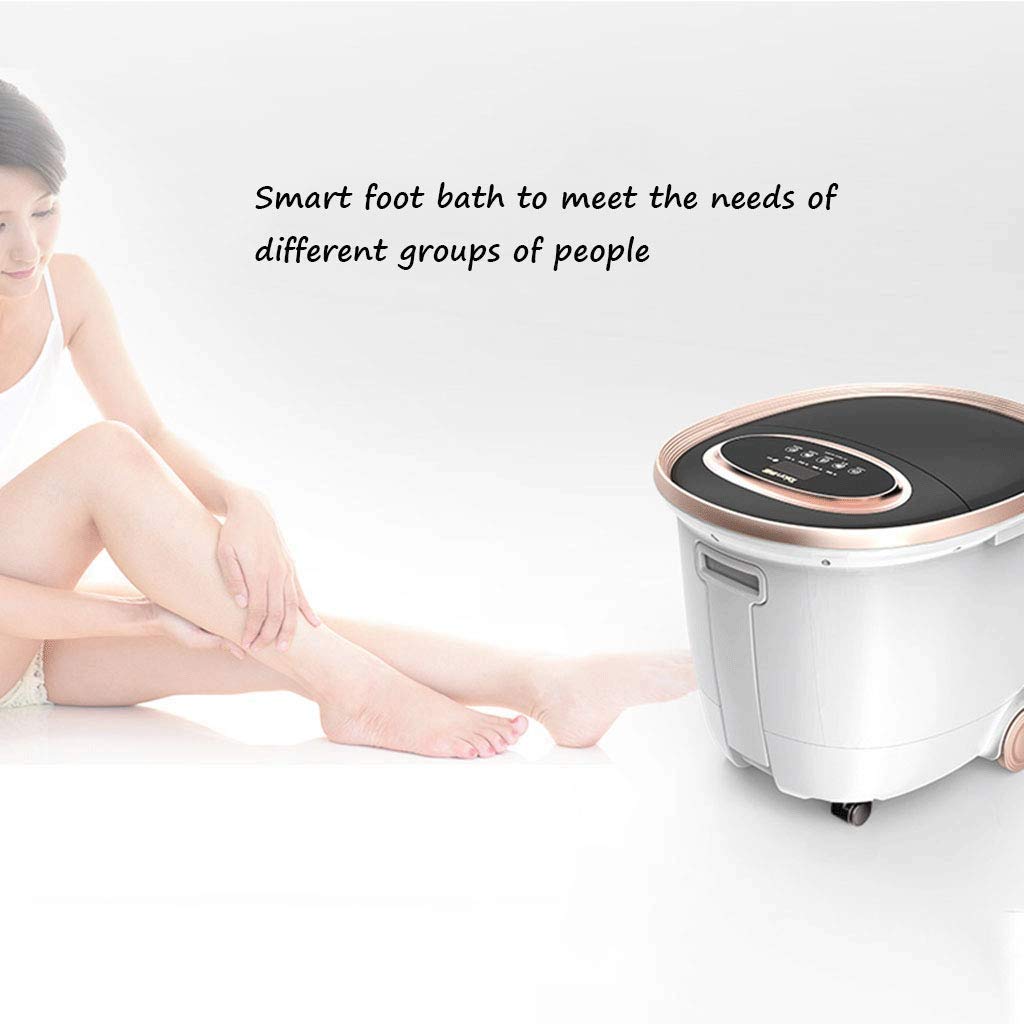Masajeador de Baño de Spa para Pies con Control de Temperatura, Ducha, Temporizador Y Pantalla Led para Aliviar el Estrés de Los Pies