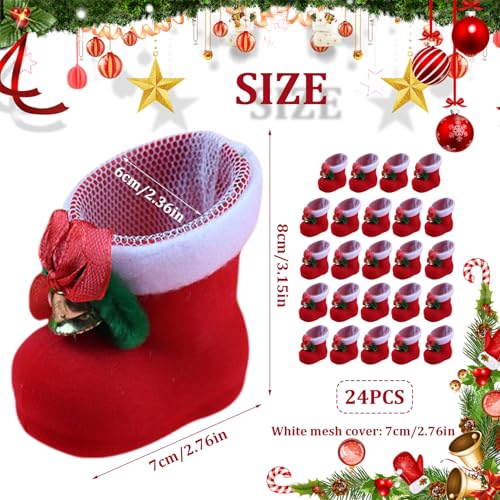 Bolsas decorativas que evitan roturas de dulces, adornos navideños suaves 3