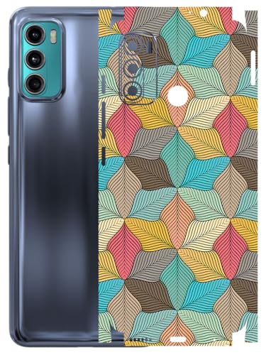Image of AtOdds - Full Body Back Screen Guard Protector Film - Lamination Wrap Skin Sticker Compatible with Moto G60 | Scratchproof Matte Finish (Autumn)
