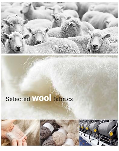 Mens V-Neck Knitted Sweater Vest 100% Wool Sleeveless Button Down Cardigan Vest with Pocket4