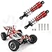 UURCSKY 4pcs/set Aluminum Front & Rear shock absorbers for Wltoys 124019 124018 124017 124016 144002 144001 RC car upgrades parts（Red）