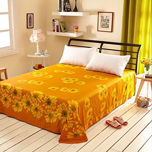 Drap en coton premium armure sergé pour lit double 245x250cm