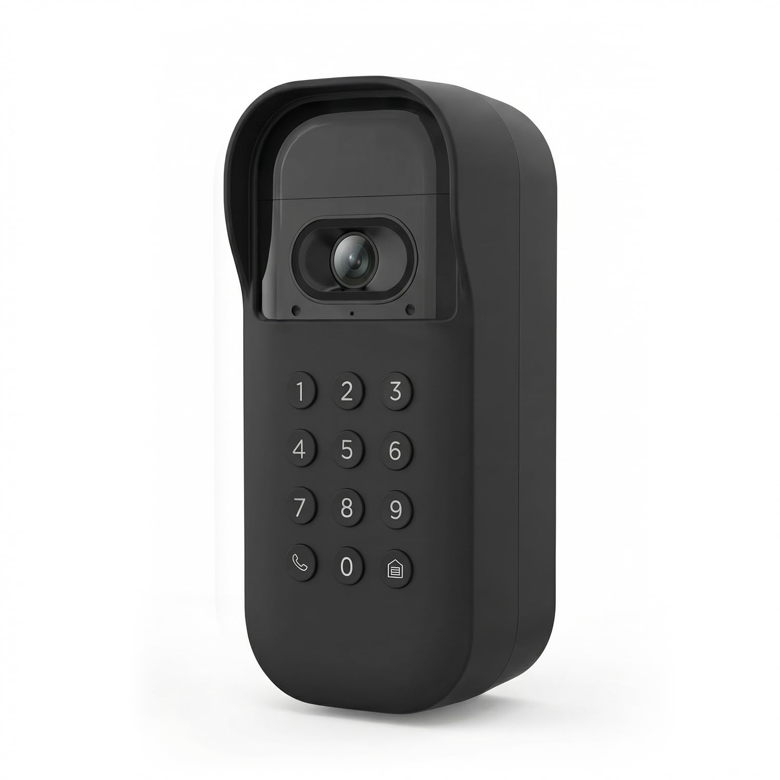 Protective Silicone Cover for myQ Smart Garage Video Keypad – Only Compatible with Right-Angle 20° Mounting Bracket (RightBlack)