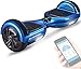Gyropode Bluewheel HX310s Smart APP Self Balance Scooter Board, Marque Allemande avec Norme UL2272, Mode sécurité Enfant, Skateboard électrique, Bluetooth (Carbon) (Blue Chrome)