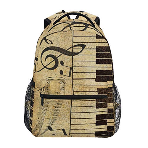 Anantyy - Mochila escolar vintage para niños, mochila de viaje, bolsa de hombro para niños y niñas, multicolor, M, Mochila para niños