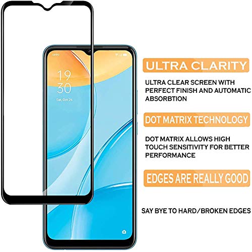 Image of Screen Protector for Oppo A73 (Black) Tempered Glass Edge-to-Edge 6D Screen Guard With Installation Kit