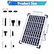 10W Solar Teichbrunnen, 1350L/H Solar Teichpumpe mit 5.0 m Netzkabel, Solar Wasserbrunnen Pumpe für Gartenteiche Pool Wasserspiele