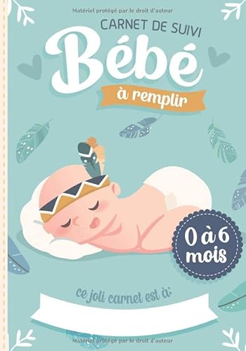 livre Carnet de Suivi Bébé à remplir 0 à 6 mois: Cahier tout en un pour un suivi quotidien de bébé de son allaitement, de son sommeil et de sa santé | cadeau idéal future maman