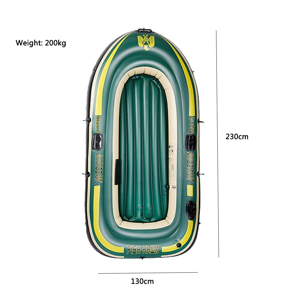 WolFum Großes Kajak, Schlauchboot, 3 Personen, geeignet zum Angeln, Sitzkajak, Tragfähigkeit 200 kg