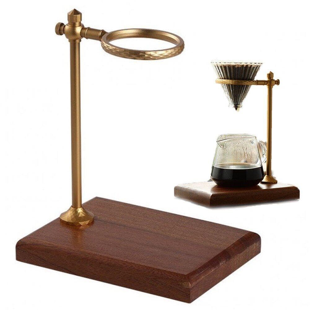 Kaffeefilterhalter Aus Holz, Tropfwerkzeug-Set, Café-papierfilter, Glaskegel, Tassenständer Für Kaffee-Ecke